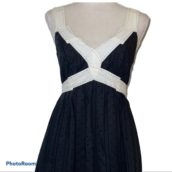 BCBGMaxAzria Black & Ivory Dress Sz XS - Picture 2 of 7